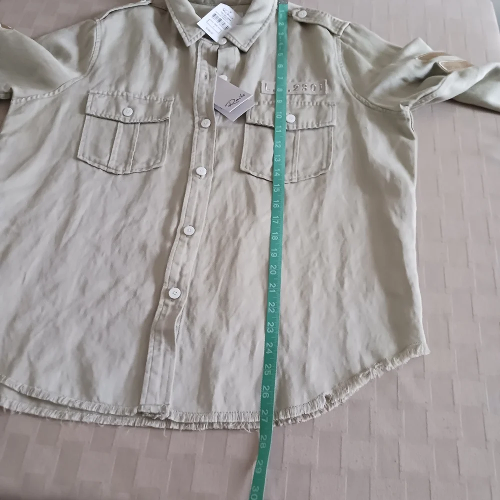 Rails Revolve Conrad Military Jacket in Pistachio Arrow Patch - Picture 8 of 16